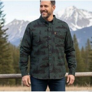 NWOT Chaps Performance Size XL Shirt Flannel Sportsman Hunting Pattern Cotton